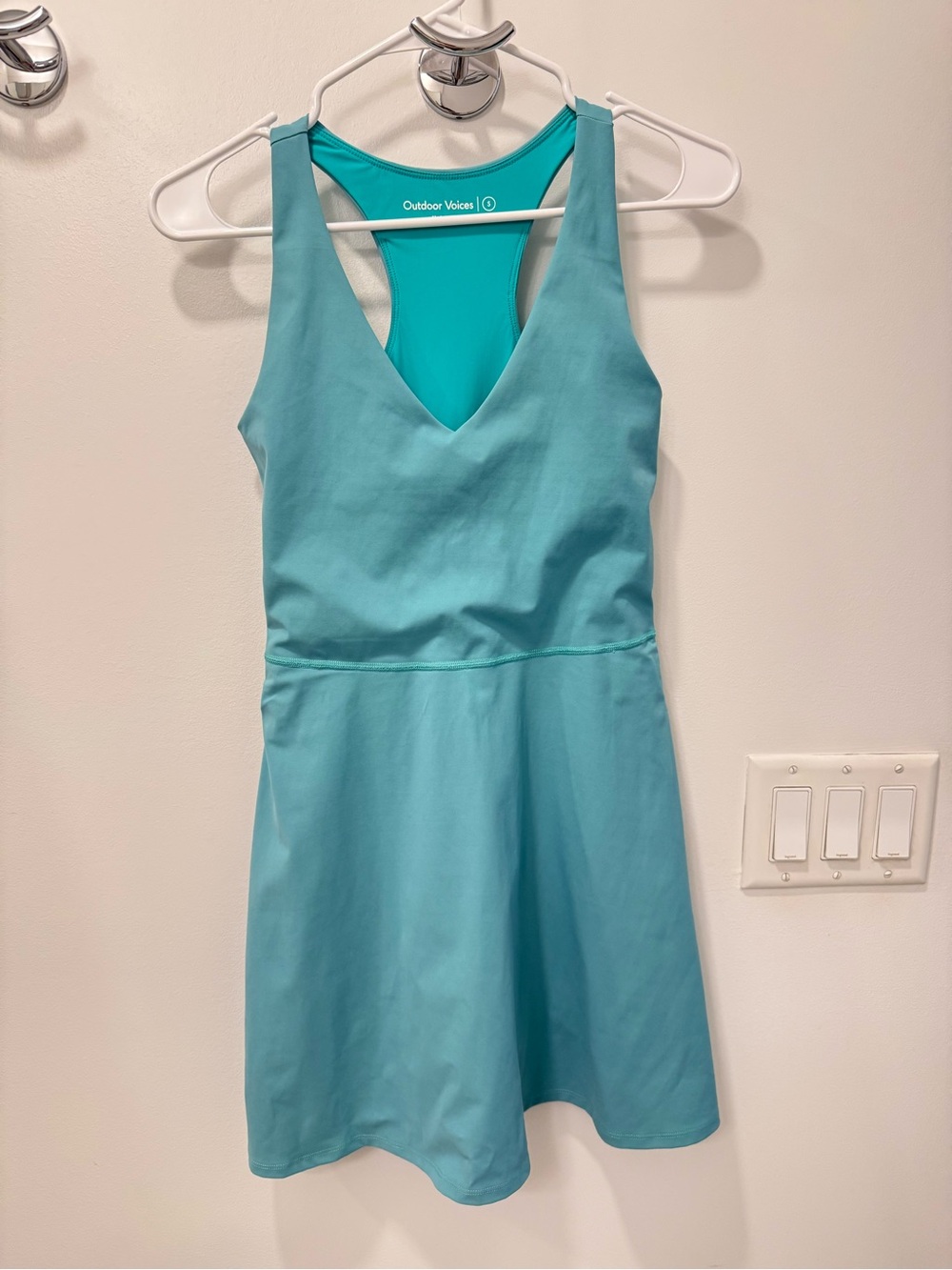Outdoor Voices Teal Athletic Racerback Dress